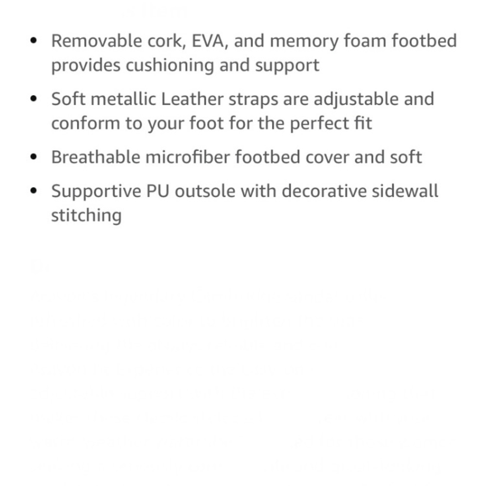 Aravon Black Metallic Suede Cambridge 2 Strap Sandal - Picture 14 of 14